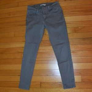 Levi Dark Green Skinny Jeans